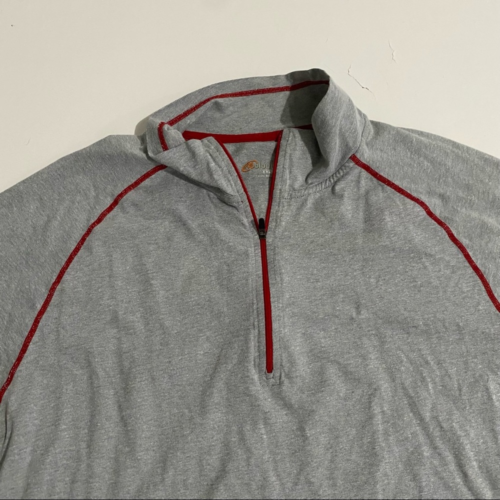 Cloud veil Quarter zip long sleeves Men's XXL - Picture 2 of 9